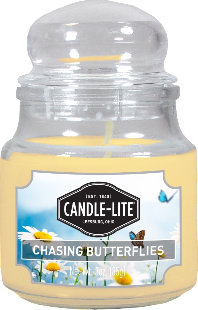 slide 1 of 1, Candle-Lite CANDLE-LITE EVERYDAY CHASING BUTTERFLIES, 3 oz