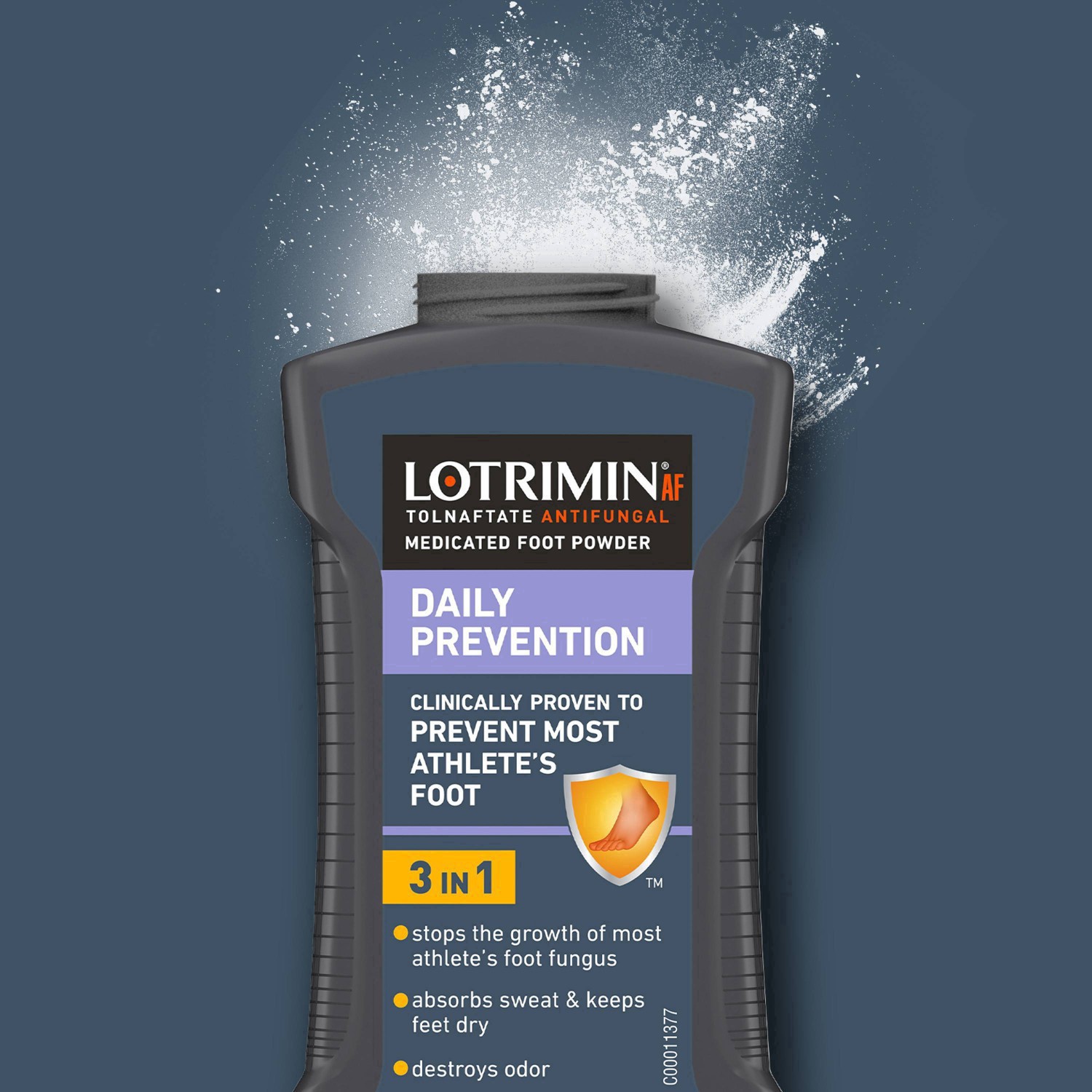 slide 13 of 70, Lotrimin AF Daily Prevention Medicated Foot Powder 90 g Bottle, 90 g