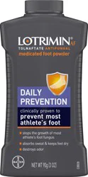 Lotrimin AF Daily Prevention Medicated Foot Powder 90 g Bottle