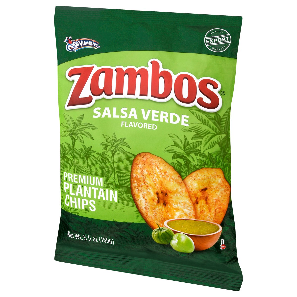 slide 3 of 9, Zambos Yummies Mild Premium Salsa Verde Flavored Plantain Chips 5.3 oz, 5.46 oz