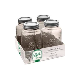 Ball 32 oz 4 pk Glass Regular Mouth Mason Jar with Lid and Band