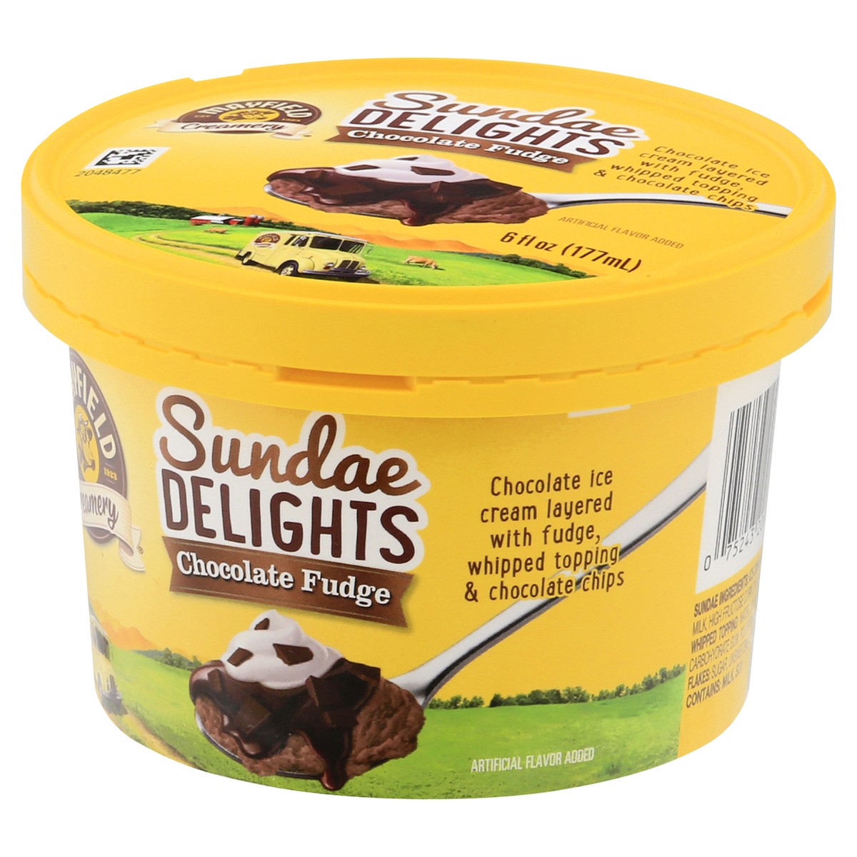 slide 7 of 9, Mayfield Creamery Sundae Delights Chocolate Fudge Ice Cream 6 fl oz, 6 fl oz