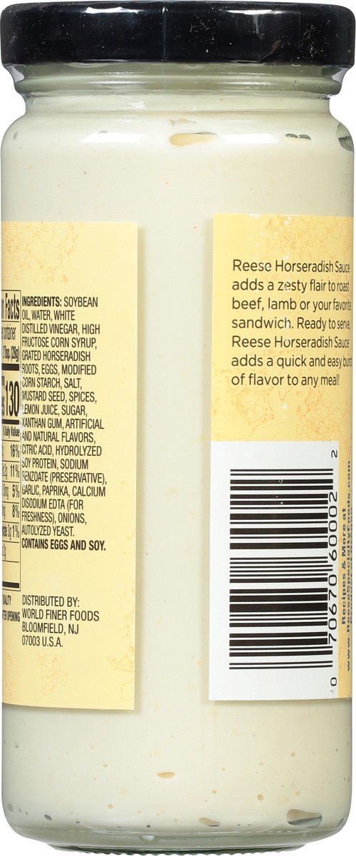 slide 3 of 9, Reese Horseradish Sauce 7.5 oz, 7.5 oz