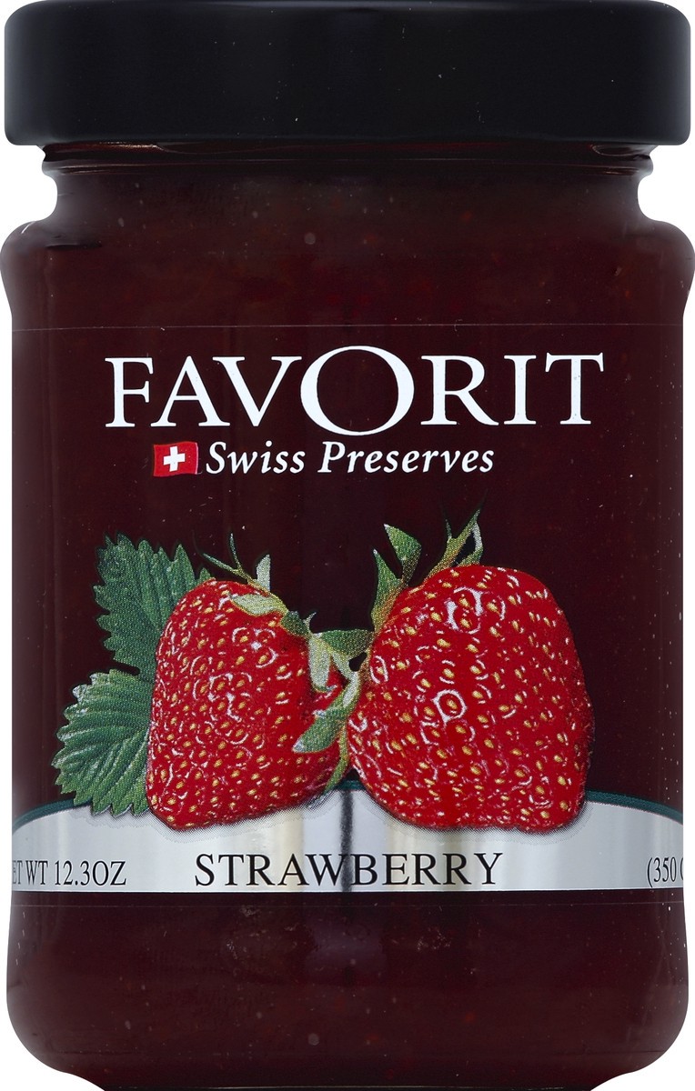 slide 2 of 2, Favorit Swiss Preserves - Strawberry, 12.3 oz