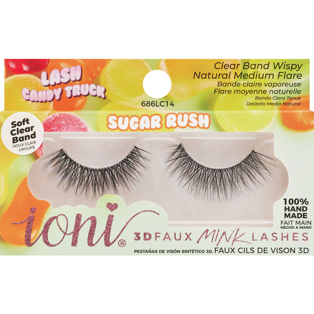 slide 1 of 1, IONI COSMETICS Ioni Lash Candy Wispy False Lashes, Natural Medium Flare, 1 ct