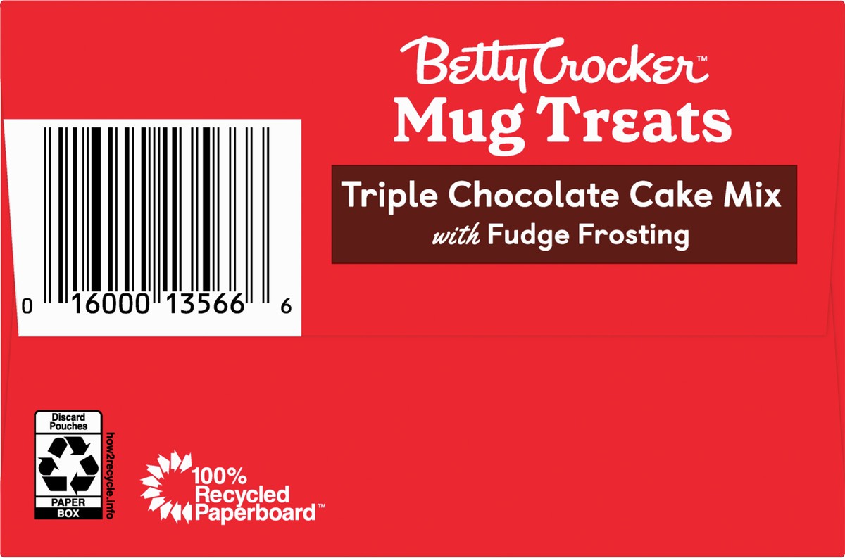 slide 4 of 14, Betty Crocker Mug Treats, Triple Chocolate Cake, 4 Count, 12.5 oz , 12.5 oz