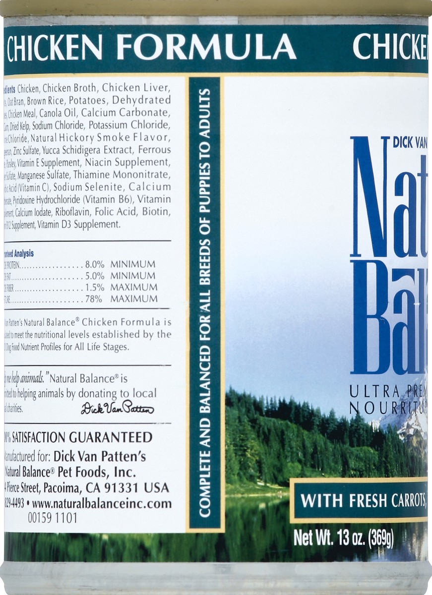 slide 4 of 6, Natural Balance Chicken Formula Wet Dog Food, 13-Ounce Can, 13 oz