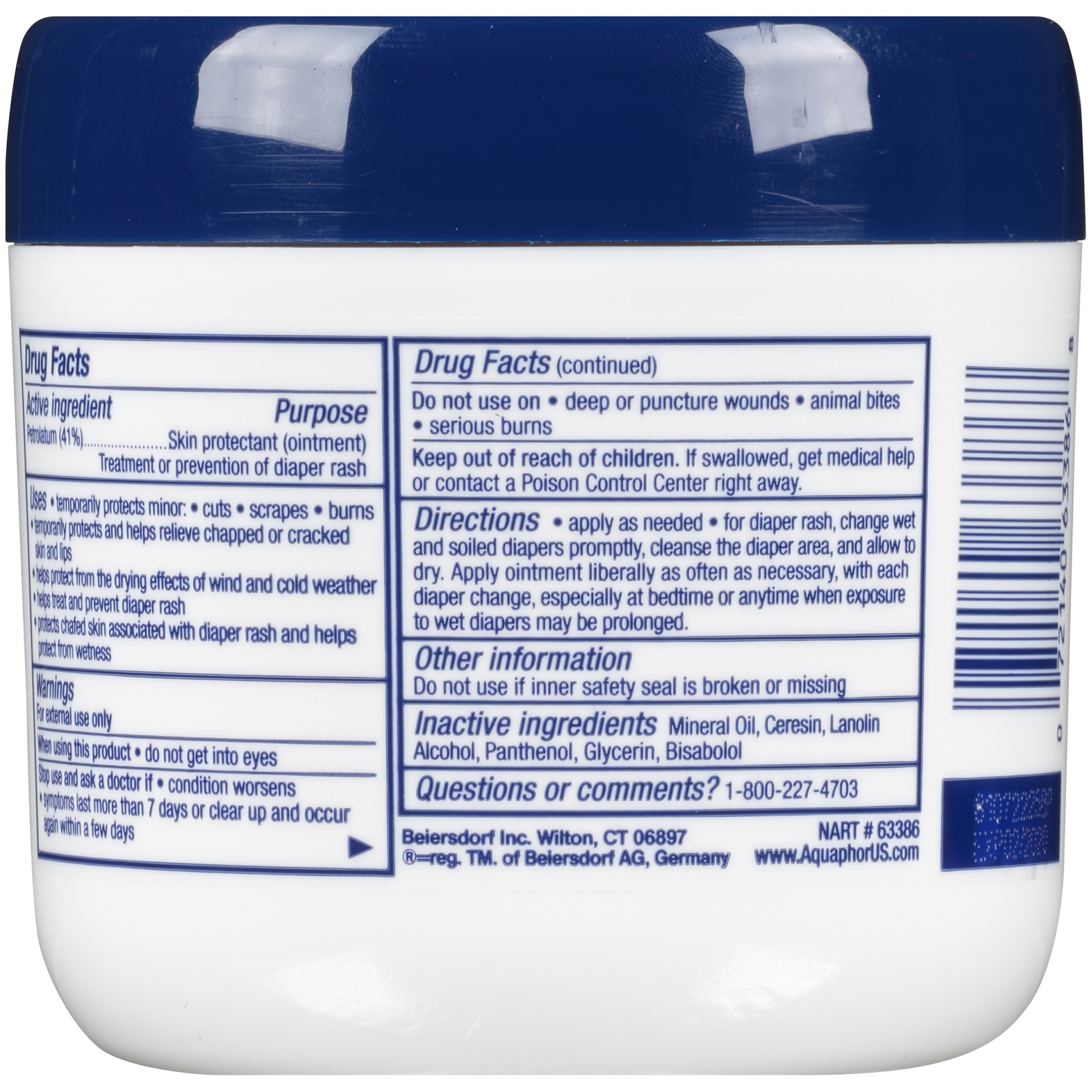 slide 4 of 4, Aquaphor Baby Healing Ointment Advanced Therapy Skin Protectant - Dry Skin and Diaper Rash Ointment Jar - 14oz, 14 oz