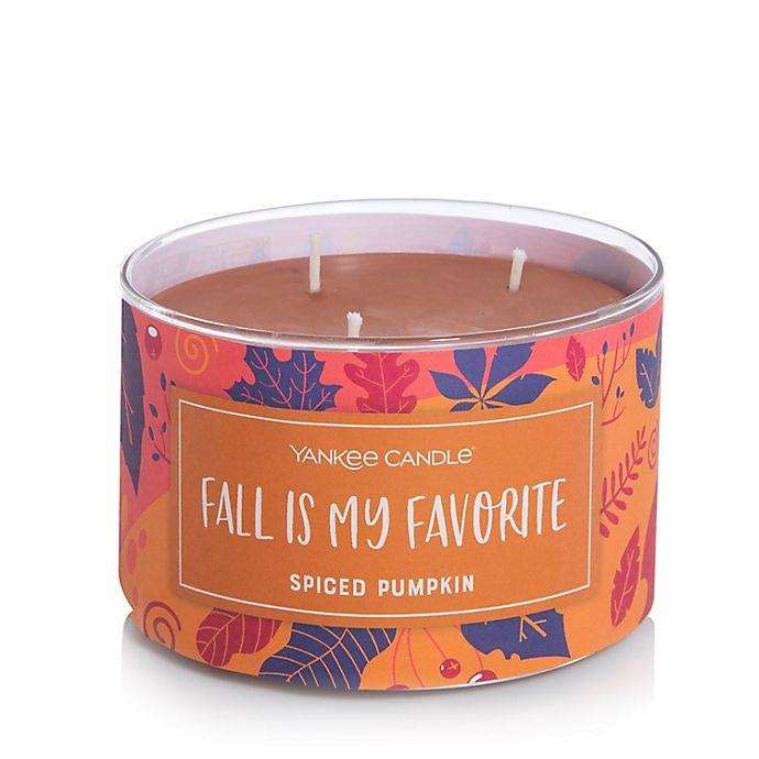 slide 1 of 1, Yankee Candle 3-Wick Spiced Pumpkin Seasonal Candle, 1 ct