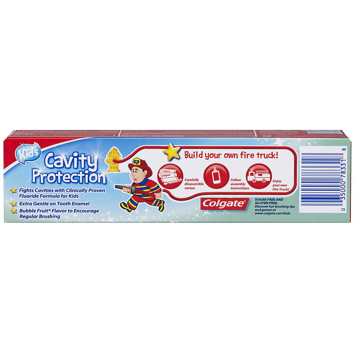 slide 3 of 10, Colgate Kids Cavity Protection Bubble Fruit Toothpaste, 4.6 oz