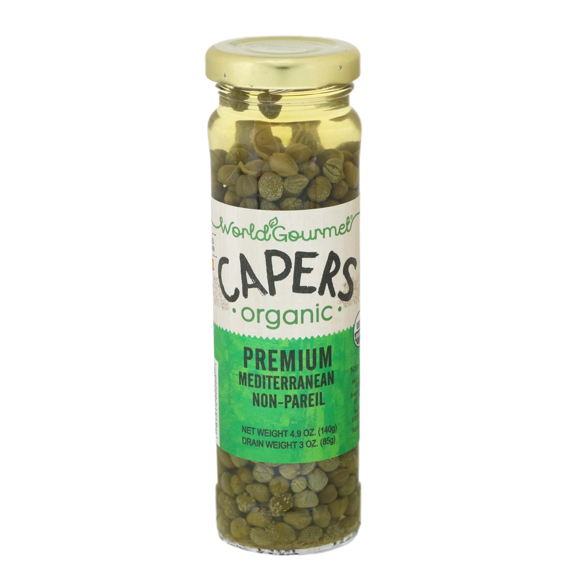 slide 1 of 1, World Gourmet Organic Mediterranean Non-Pareil Capers&nbsp;, 4.9 oz