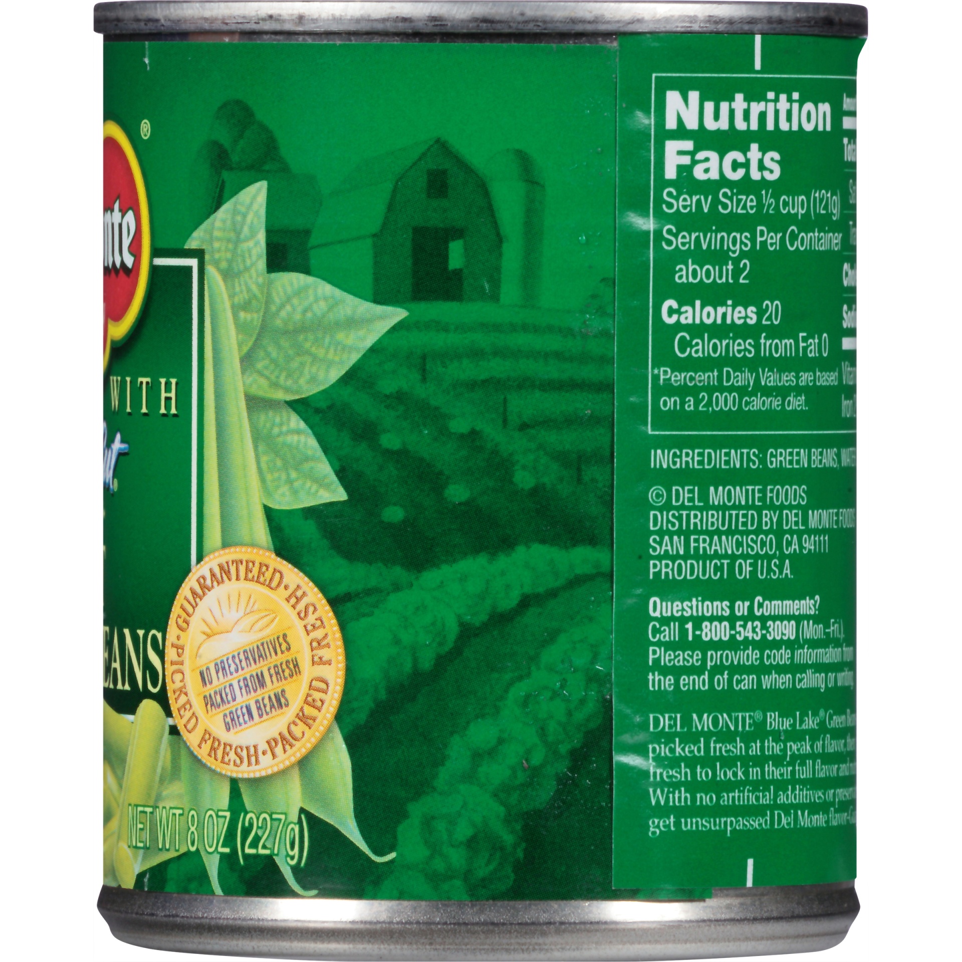 slide 3 of 6, Del Monte Fresh Cut Green Beans - 8oz, 8 oz