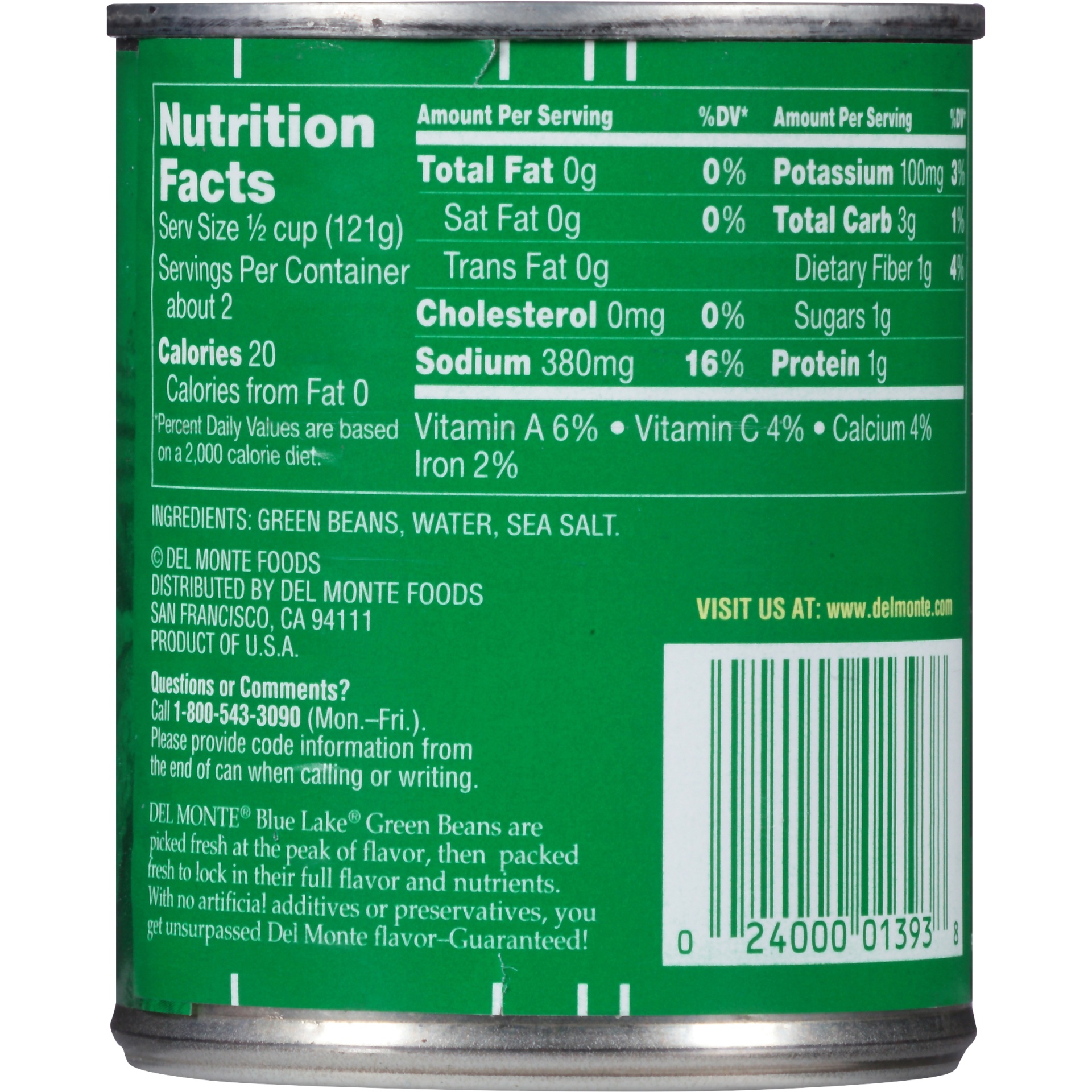 slide 6 of 6, Del Monte Fresh Cut Green Beans - 8oz, 8 oz