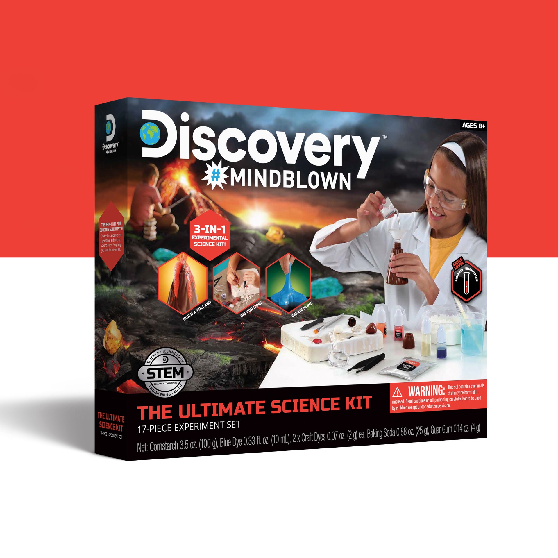 slide 2 of 10, Discovery Mindblown Discovery™ #Mindblown The Ultimate Science Kit 17-Pieces Experiment Kit, with 3-In-1 Experimental Science Kit, 15 ct