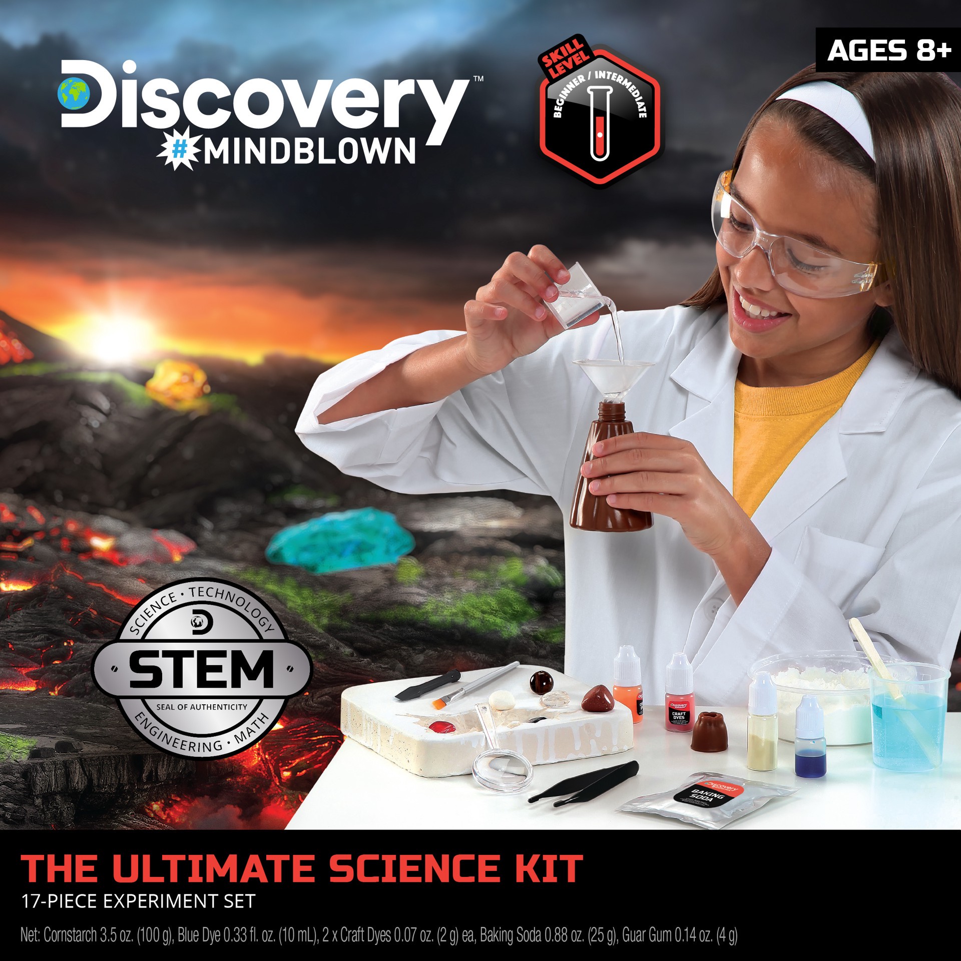 slide 4 of 10, Discovery Mindblown Discovery™ #Mindblown The Ultimate Science Kit 17-Pieces Experiment Kit, with 3-In-1 Experimental Science Kit, 15 ct