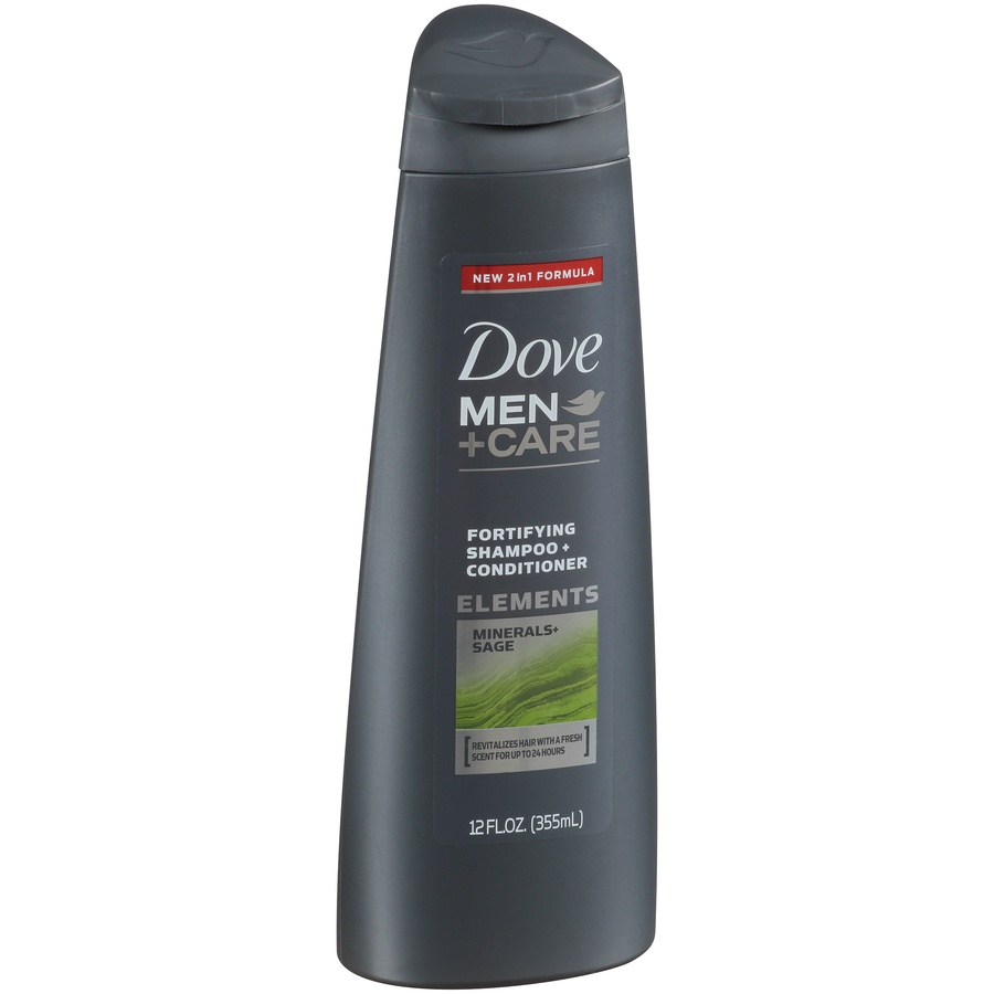 slide 2 of 7, Dove Men + Care Minerals & Sage Fortifying Shampoo + Conditioner, 12 oz