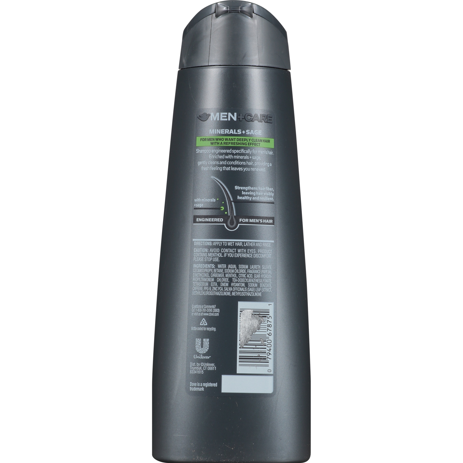 slide 6 of 7, Dove Men + Care Minerals & Sage Fortifying Shampoo + Conditioner, 12 oz