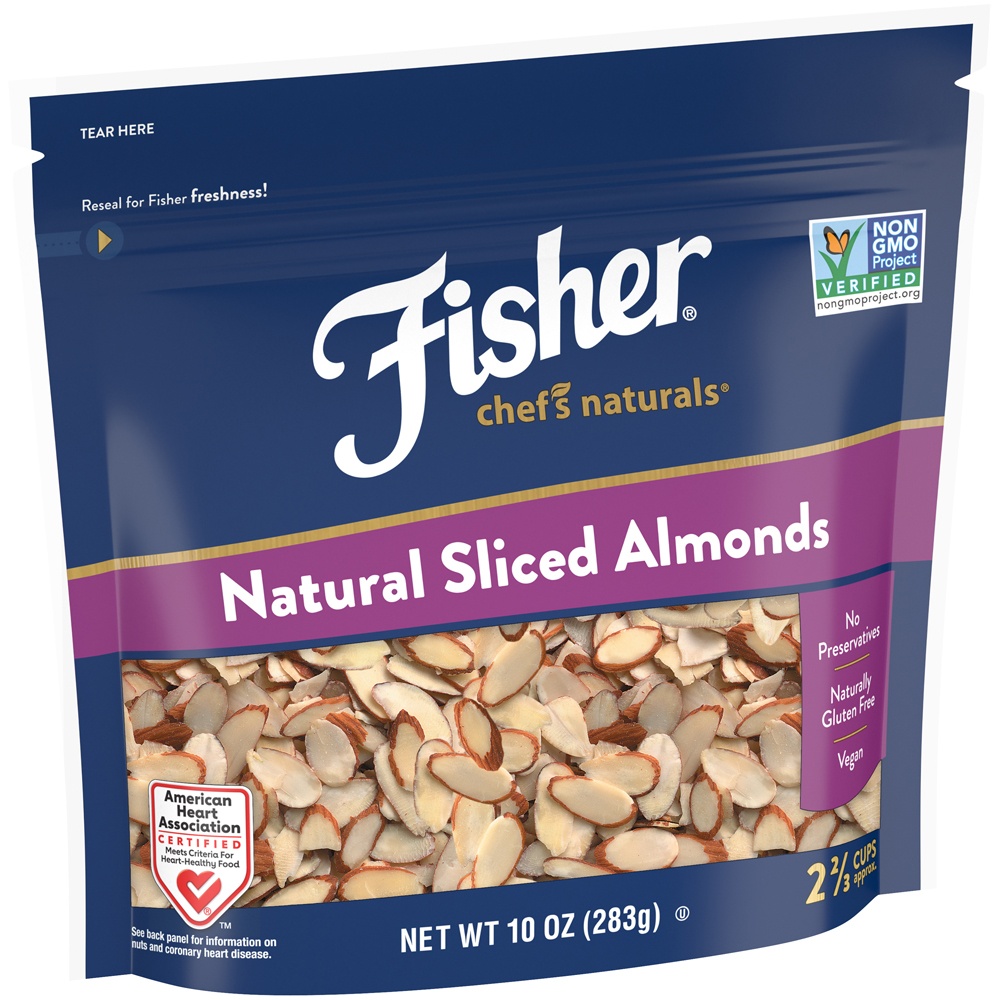 slide 4 of 8, Fisher Chef's Naturals Sliced Almonds, 10 oz