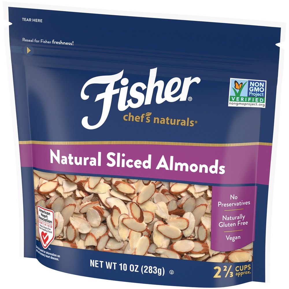 slide 2 of 8, Fisher Chef's Naturals Sliced Almonds, 10 oz