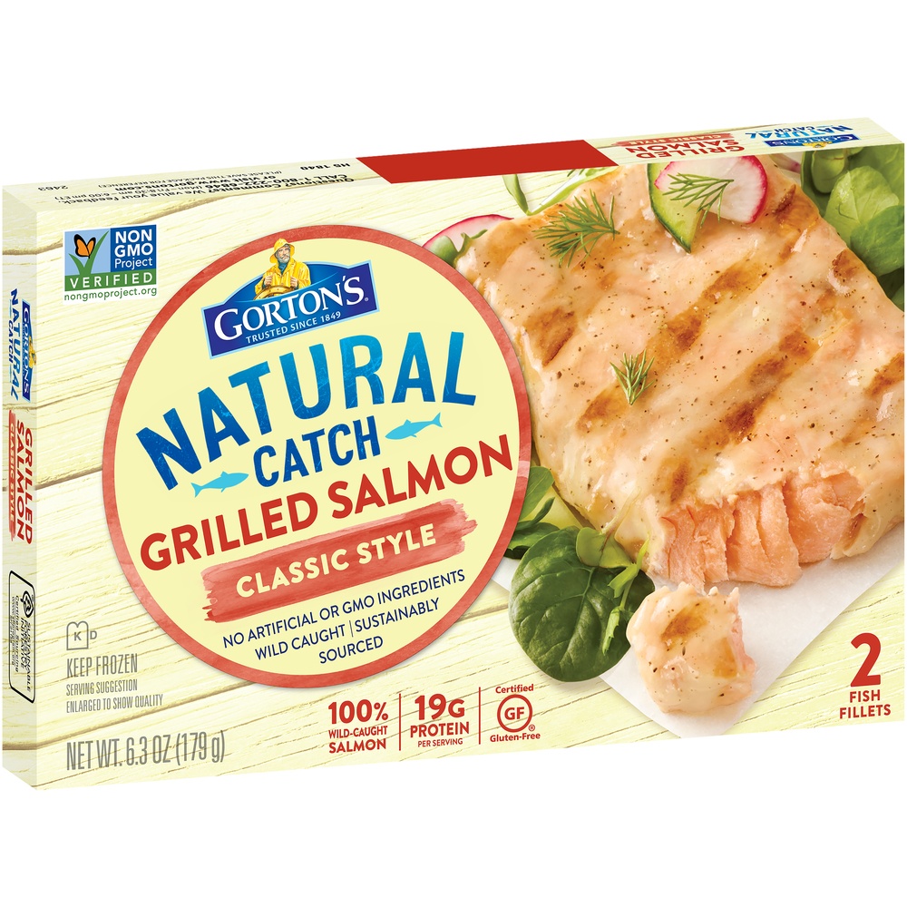 slide 7 of 8, Gorton's Classic Grilled Salmon, 2 ct; 3.15 oz