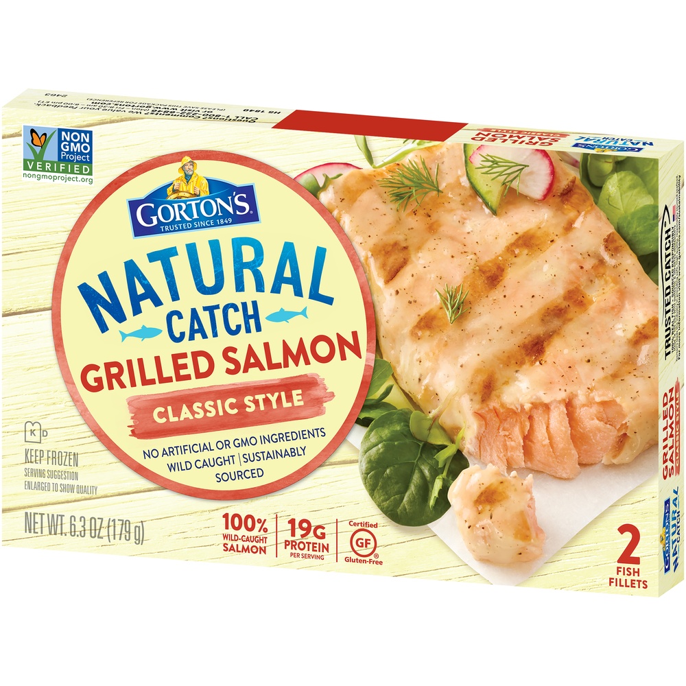 slide 8 of 8, Gorton's Classic Grilled Salmon, 2 ct; 3.15 oz