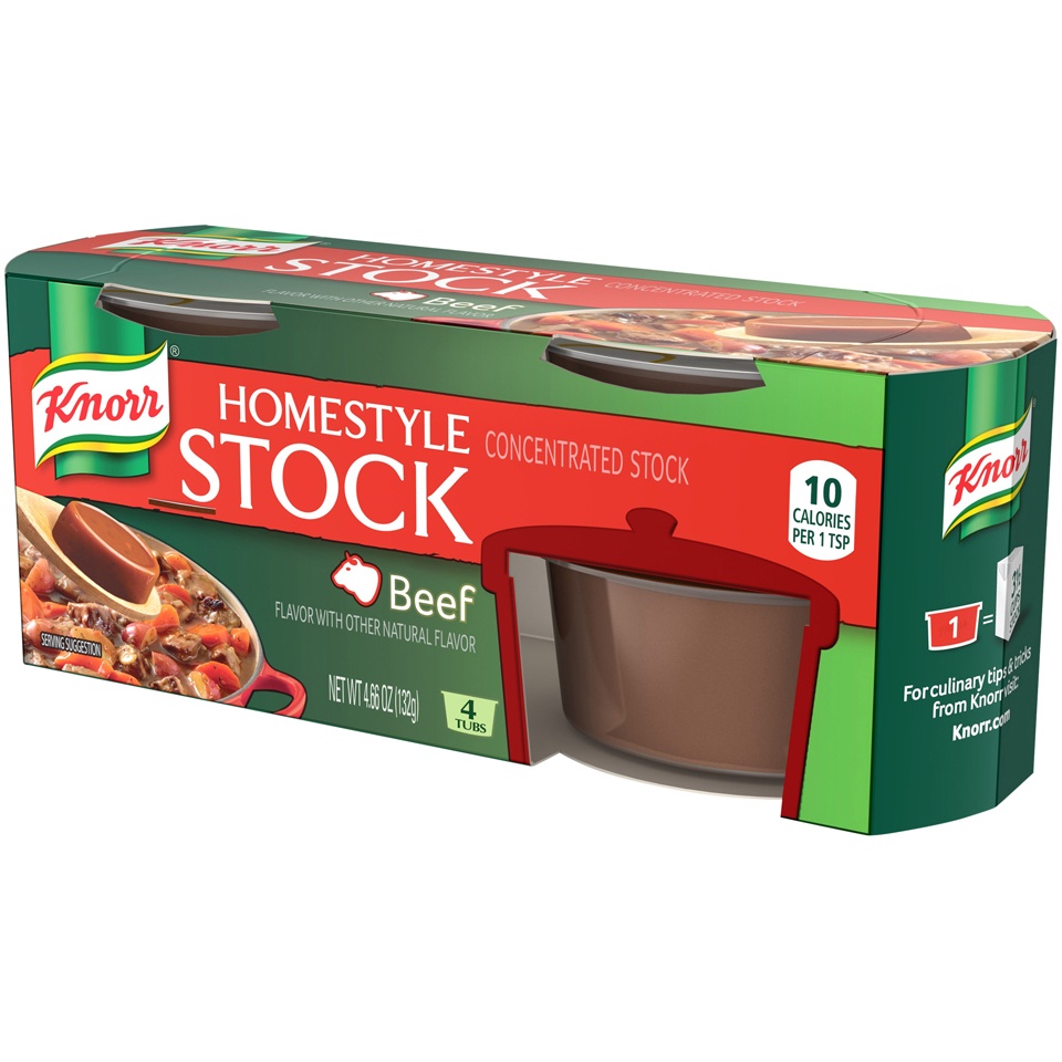 slide 3 of 3, Knorr Homestyle Beef Stock, 4 ct
