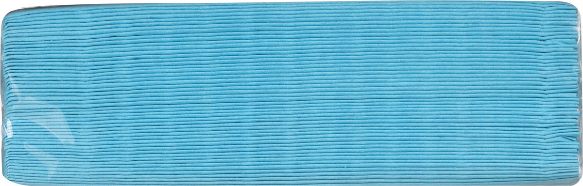 slide 10 of 12, Blue & White Polka Dot Cocktail Beverage Napkin, 50 ct