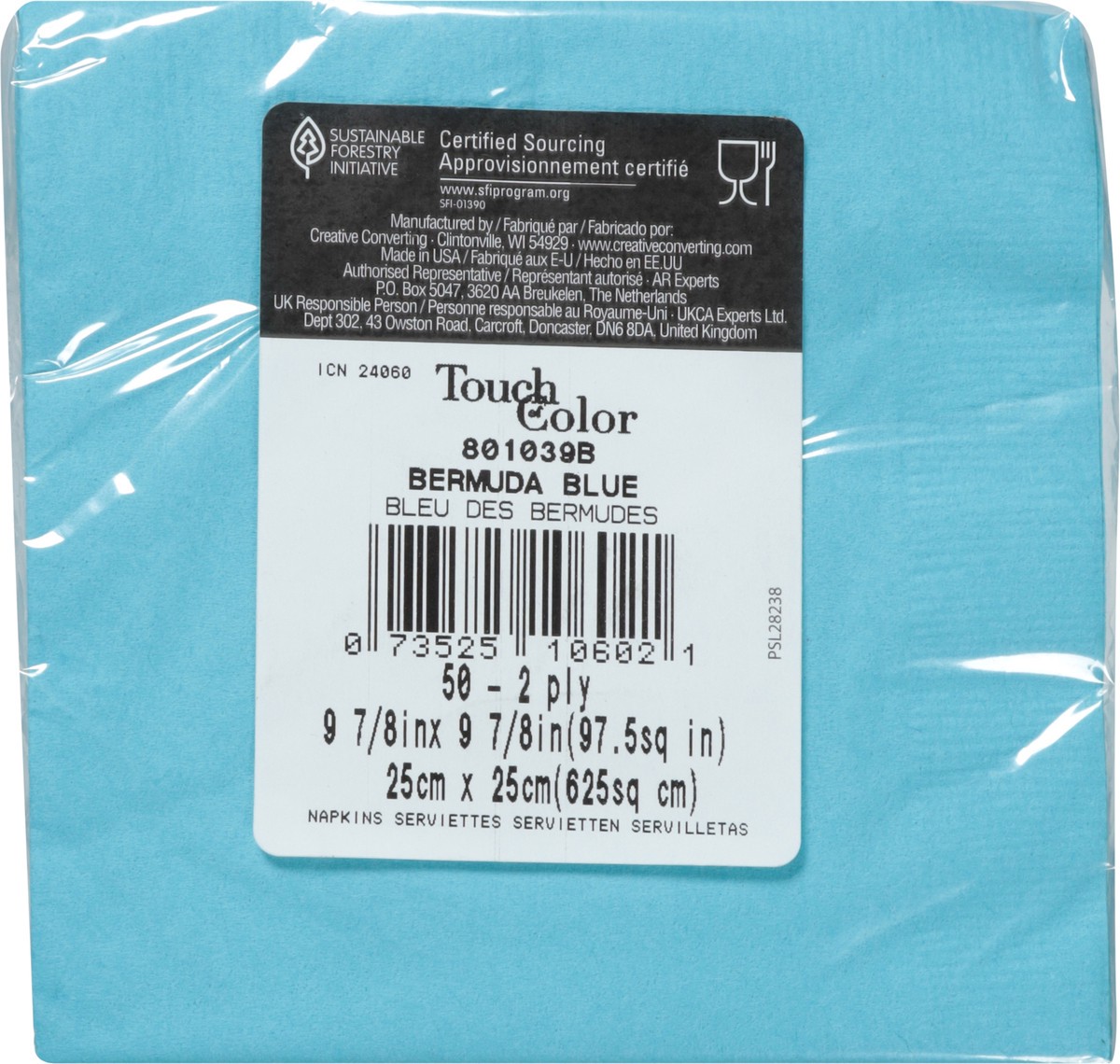 slide 3 of 12, Blue & White Polka Dot Cocktail Beverage Napkin, 50 ct