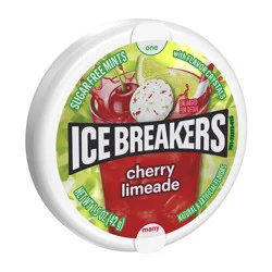 Ice Breakers Cherry Limeade Sugar Free Mints Tin, 1.5 oz