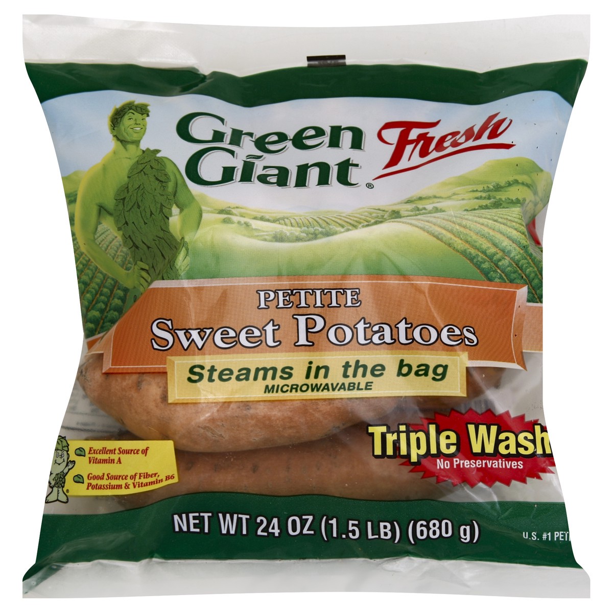 slide 2 of 2, Green Giant Sweet Potatoes 24 oz, 24 oz