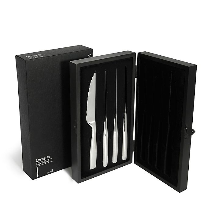 slide 3 of 3, Gourmet Settings Moments Steak Knives, 4 ct