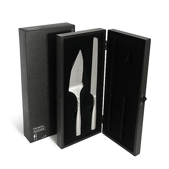 slide 2 of 6, Gourmet Settings Moments Cake Knife and Server Set, 2 ct