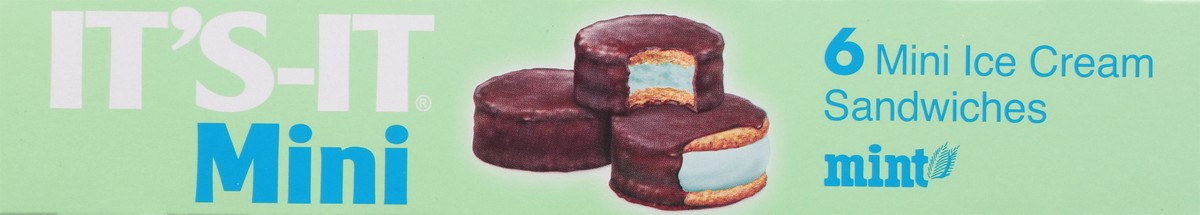 slide 4 of 13, It's-It Mint Ice Cream Sandwiches Mini 6 - 2.75 fl oz Sandwiches, 1 ct