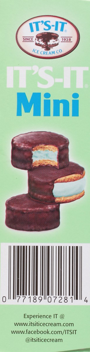 slide 12 of 13, It's-It Mint Ice Cream Sandwiches Mini 6 - 2.75 fl oz Sandwiches, 1 ct
