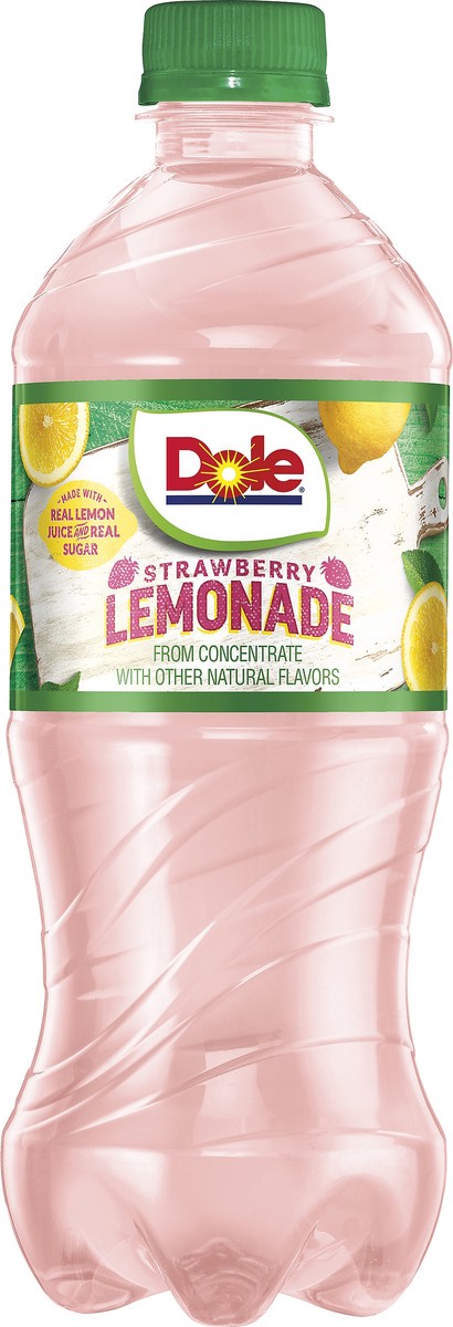 slide 2 of 3, Dole Strawberry Lemonade 20 oz, 20 fl oz