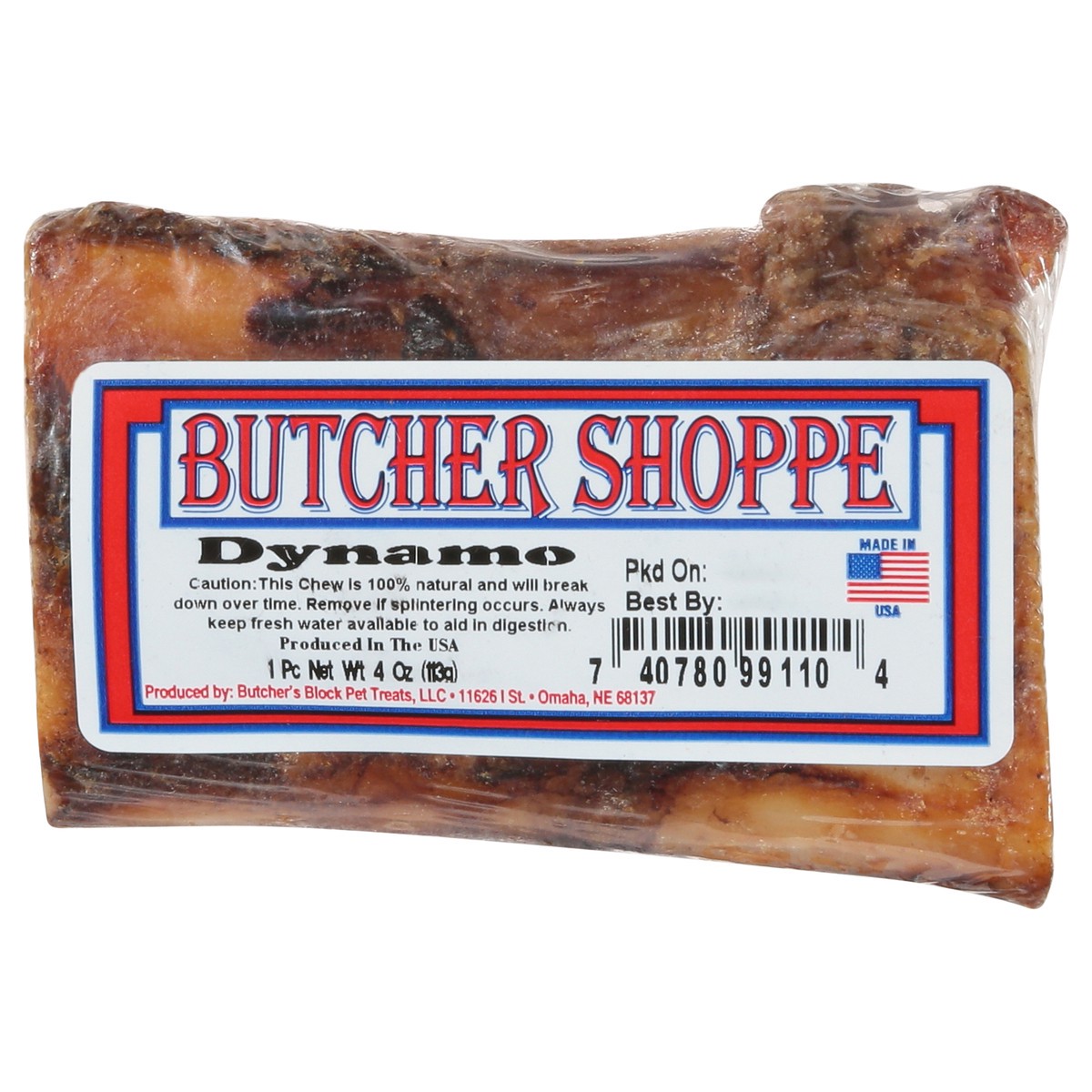 slide 1 of 10, Butcher Shoppe Dynamo Dog Chew 4 oz, 4 ct