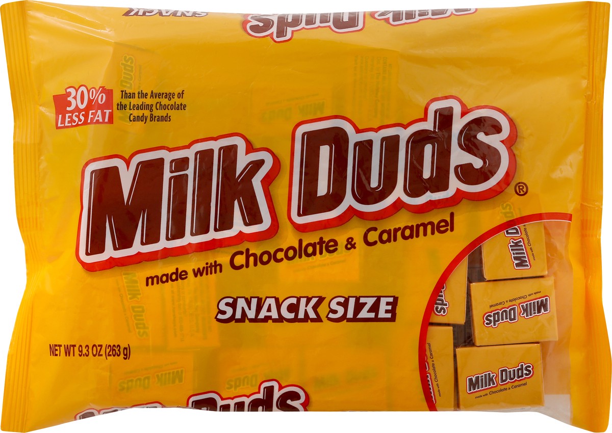 slide 8 of 8, Milk Duds Snack Size Candy, 9.3 oz