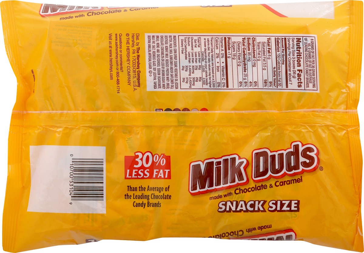 slide 3 of 8, Milk Duds Snack Size Candy, 9.3 oz