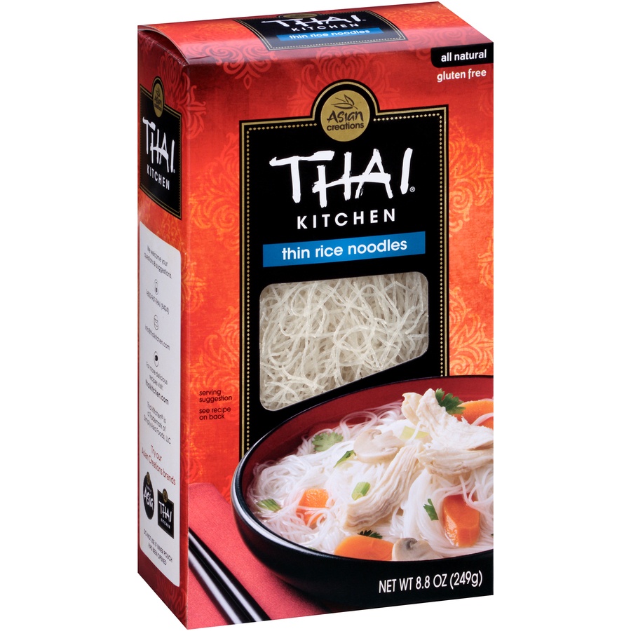 slide 2 of 2, Thai Kitchen Gluten Free Thin Rice Noodles, 8.8 oz