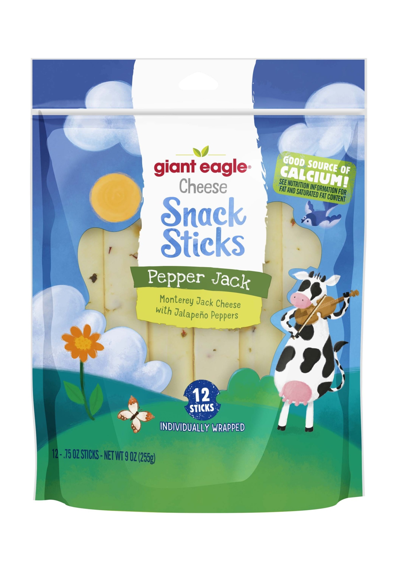 slide 1 of 1, Giant Eagle Pepper Jack Cheese Snack Sticks - 9 oz, 9 oz