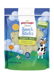 Giant Eagle Pepper Jack Cheese Snack Sticks - 9 oz