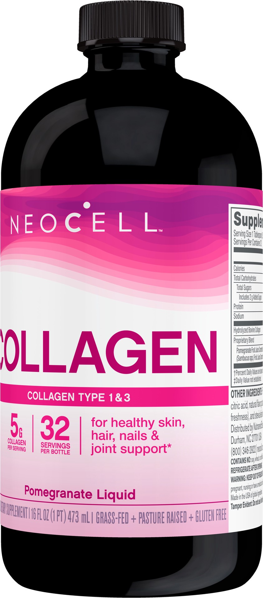 slide 5 of 5, NeoCell Liquid Collagen - Pomegranate, 16 oz., 1 Bottle, 16 fl oz