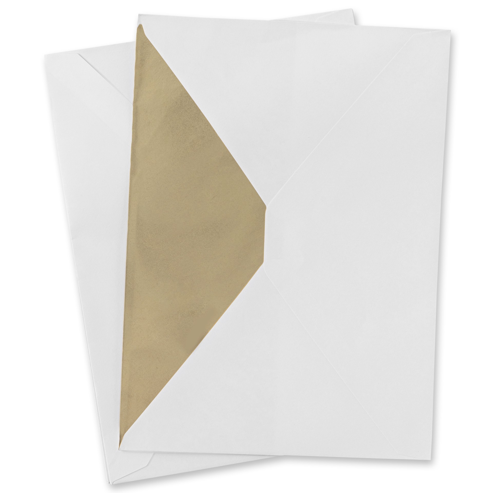 slide 2 of 4, 5.25" X 7.25" Gold Foil Lined Envelopes By Recollections, 10ct., 10 ct