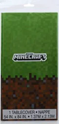 Unique Minecraft Plastic Table Cover 1 ea