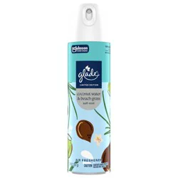 Glade Odor Fighting Soft Mist Air Freshener Room Spray, Coconut Water & Beach Grass, 7.3oz., 1 count
