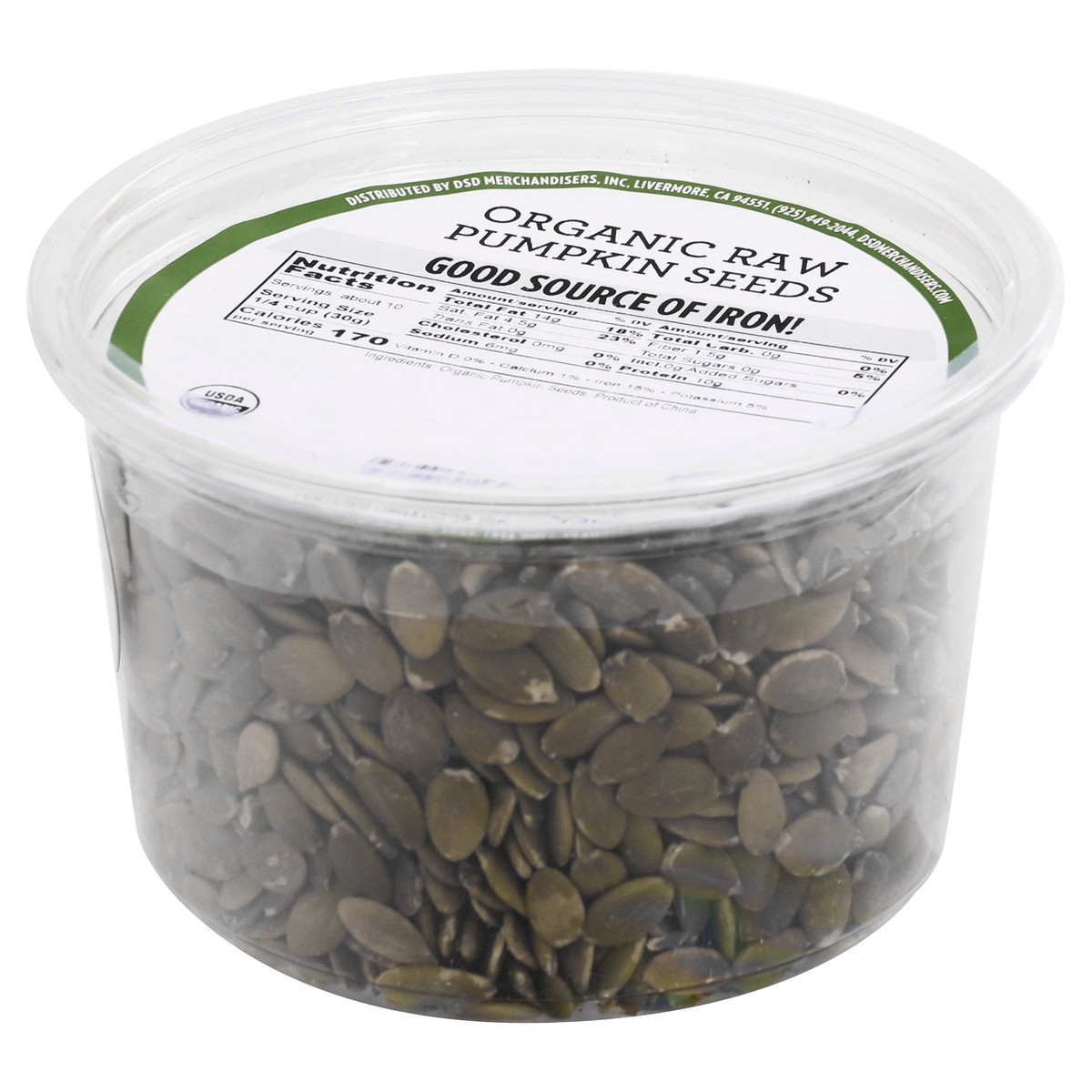 slide 11 of 12, DSD Merchandisers Organic Raw Pumpkin Seeds 11 oz, 11 oz