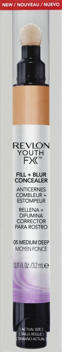 slide 4 of 4, Revlon Youth Fx Fill Blur Concealer - Medium Deep, 0.11 fl oz