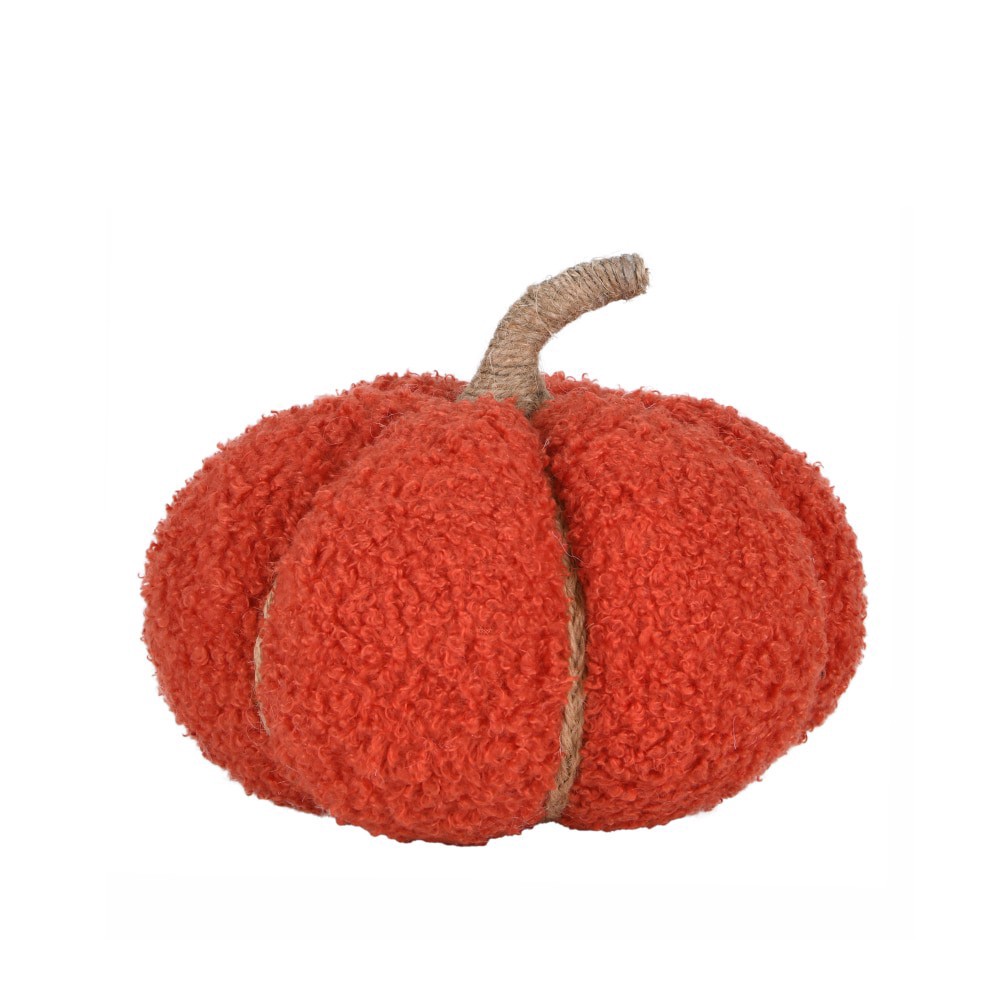 slide 1 of 1, Holiday Home Fabric Pumpkin - Orange, 7 in