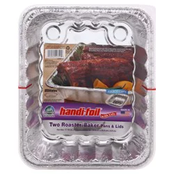 Handi-foil Roaster/Baker Pans & Lids 2 ea