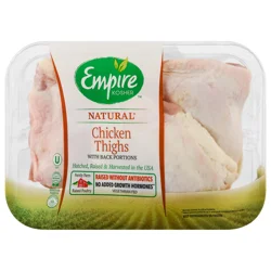 Empire Kosher Natural Chicken Thighs with Back Portions